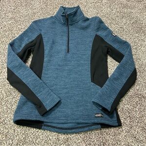 Kerrits Equestrian Muzzle Fuzzle Fleece Pullover 1/4 Zip Women’s Size Small